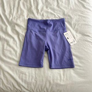 Athleta NWT Elation Train Logo 7" Short in Dark Adonis Blue